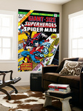 Giant-Size Super-Heroes 1 Cover: Spider-Man, Morbius and Man-Wolf Fighting Art by Gil Kane