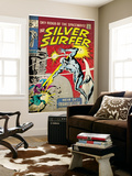 Marvel Comics Retro: Silver Surfer Comic Book Cover 7 (aged) Prints