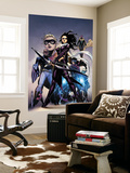 Young Avengers 10 Cover: Bishop, Kate, Patriot, Wiccan, Stature, Vision and Hulkling Stretching Poster par Jim Cheung