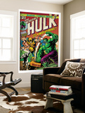 Marvel Comics Retro: The Incredible Hulk Comic Book Cover 181, with Wolverine (aged) Art