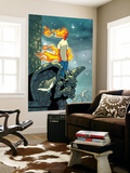 Human Torch 9 Cover: Human Torch Fighting Posters by Scottie Young