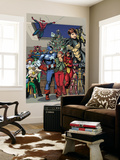Marvel Holiday Special 1 Group: Captain America Art by Reilly Brown