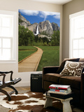 Yosemite Falls with Wooden Walkway in Foreground Prints by Emily Riddell
