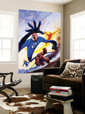 Marvel Double-Shot 3 Cover: Mr. Fantastic, Invisible Woman, Human Torch and Thing Swimming Posters by Joe Jusko