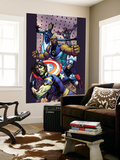 Ultimate Extinction 2 Cover: Captain America, Thing, Mr. Fantastic and Iron Man Fighting Posters by Brandon Peterson