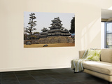 Matsumoto Castle with Moat and Stone Work Affiches par Frank Carter