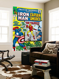 Tales Of Suspense 60 Cover: Iron Man, Captain America, Hawkeye and Assasin Fighting Art by Don Heck