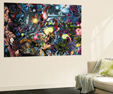 Venom: Dark Origin 3 Group: Hulk, Spider-Man, Dr. Doom and Captain America Posters by Angel Medina