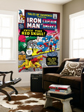 Tales Of Suspense 65 Cover: Iron Man, Captain America, Bucky and Red Skull Swinging Posters by Don Heck