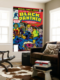 Black Panther 1 Cover: Black Panther, Little, Abner and Princess Zanda Fighting Prints by Jack Kirby