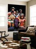 Squadron Supreme 5 Cover: Nick Fury, Arcanna, Old Soldier, Biogeneral, Ruggles, Nell and Blur Art by Greg Land
