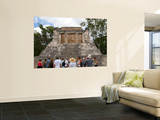 Tourists at Temple of the Bearded Man Art by Sabrina Dalbesio