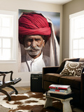 Portrait of Man in Red Turban Posters by April Maciborka