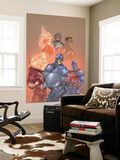 The New Invaders 1 Cover: Captain America, Union Jack, Blazing Skull and Invaders Prints by Scott Kolins