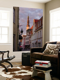 Old Town with Town Hall Tower Poster by Frank Wing