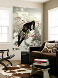 Daredevil 66 Cover: Daredevil Fighting and Flying Print by Alex Maleev