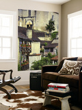 Old Houses with Wooden Balconies and Tiled Roofs Posters by Barbara Van Zanten