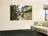Artist Sits in Rue H. Le Sidaner in Gerberoy Print by Barbara Van Zanten