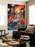 Exiles 4 Cover: Forge, Jocasta, Machine Man, Ultron and Vision Fighting Print by Dave Bullock