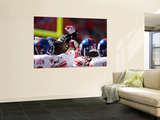 Giants Chiefs Football: Kansas City, MO - New York Giants huddle Art by Jeff Roberson
