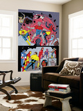 X-Statix 25 Group: Mr. Sensitive, Vivisector, X-Statix and Avengers Print by Michael Allred