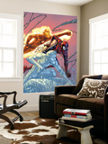 X-Men: First Class 16 Cover: Iceman, Human Torch and Spider-Man Print by Patrick Scherberger