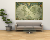 World Map Prints by Joan Blaeu