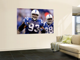 49ers Colts Football: Indianapolis, IN - Dwight Freeney and Robert Mathis Posters by Michael Conroy