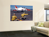A Shooter Signlas the Launch of a T-45A Goshawk Trainer Aircraft Prints by  Stocktrek Images
