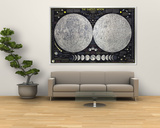 Earths Moon Map 1969 Posters