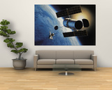 Space Shuttle and Earth Prints by David Bases