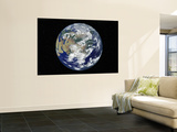 Fully Lit Earth Centered on Asia Prints