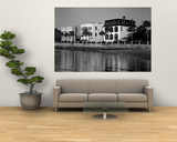 Buildings along the Waterfront in Black and White, Charleston, South Carolina, USA Posters