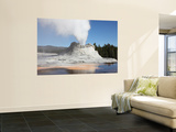 Castle Geyser Steam Phase, Upper Geyser Basin Geothermal Area, Yellowstone National Park, Wyoming Prints by  Stocktrek Images
