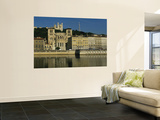 Buildings on the Waterfront, Saone River, Lyon, France Print