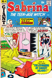 Archie Comics Retro: Sabrina the Teen-age Witch Comic Book Cover #4 featuring The Archies (Aged) Plakat autor Dan DeCarlo Archie Comics Retro: Sabrina the Teen-age Witch Comic Book Cover #4 featuring The Archies (Aged) Plakat autor Dan DeCarlo