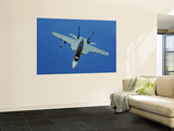 A U.S. Navy F/A-18F Super Hornet in Flight Near Joint Base Pearl Harbor-Hickam, Hawaii Poster by  Stocktrek Images