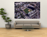 Aerial View of Wrigley Field, Chicago, IL Posters by Peter Schulz