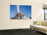 White Dome Geyser Erupting, Upper Geyser Basin Geothermal Area, Yellowstone National Park Art by  Stocktrek Images