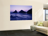 Silhouette of Rock Formations at Dusk, Devil's Elbow State Park, Oregon, USA Posters