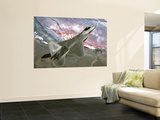 Over California, an F/A-22 Raptor Files a Training Mission Here Prints