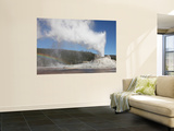 Castle Geyser Eruption, Upper Geyser Basin Geothermal Area, Yellowstone National Park, Wyoming Posters by  Stocktrek Images