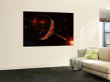 A Scene Portraying the Early Stages of a Solar System Forming Print by  Stocktrek Images