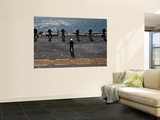 Sailors Man the Rails on the Amphibious Assault Ship Uss Essex Print by  Stocktrek Images