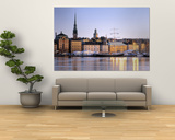 Buildings on the Waterfront, Old Town, Stockholm, Sweden Print