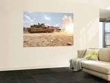 Marines Bombard Through a Live Fire Range Using M1A1 Abrams Tanks Prints by  Stocktrek Images