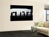 Sailors Pass Supplies to Each Other in the Hangar Bay of Uss Ronald Reagan Prints by  Stocktrek Images