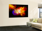 A Dying Star Turns Nova as it Blows Itself Apart Poster by  Stocktrek Images