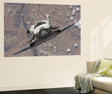 The Space Shuttle Discovery Approaches the International Space Station for Docking Posters