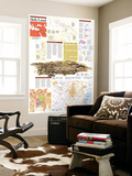 Holy Land Map Theme 1989 Prints